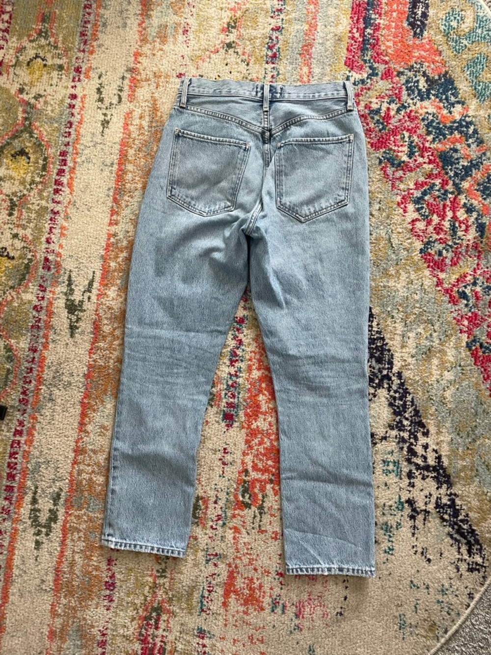 Agolde Riley High Rise Straight Jeans - Picture 5 of 6